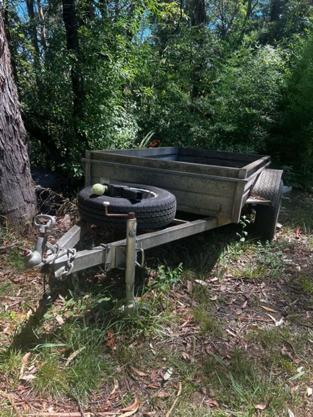 A cage trailer available for hire in Terrigal.